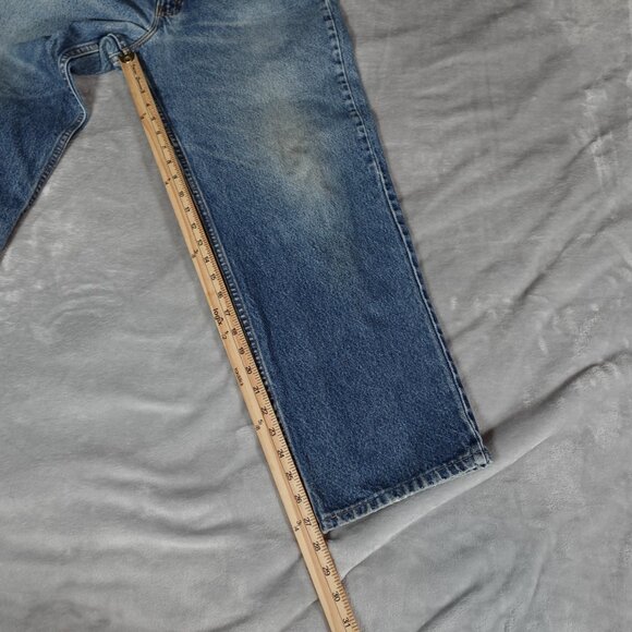 Vintage Levis Relaxed Fit Jeans Mens 34x30 (Fits 33x28) Altered Orange Tab 90s - Picture 9 of 12